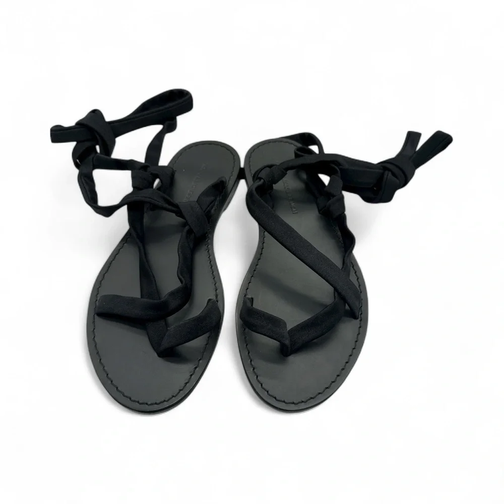 New in box, Aqua Women's Yasmin‎ Ankle Tie Strappy Toe Ring Sandals